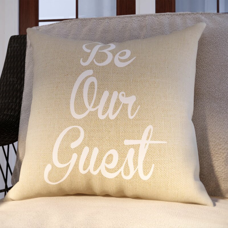 Be my guest fashion pillow